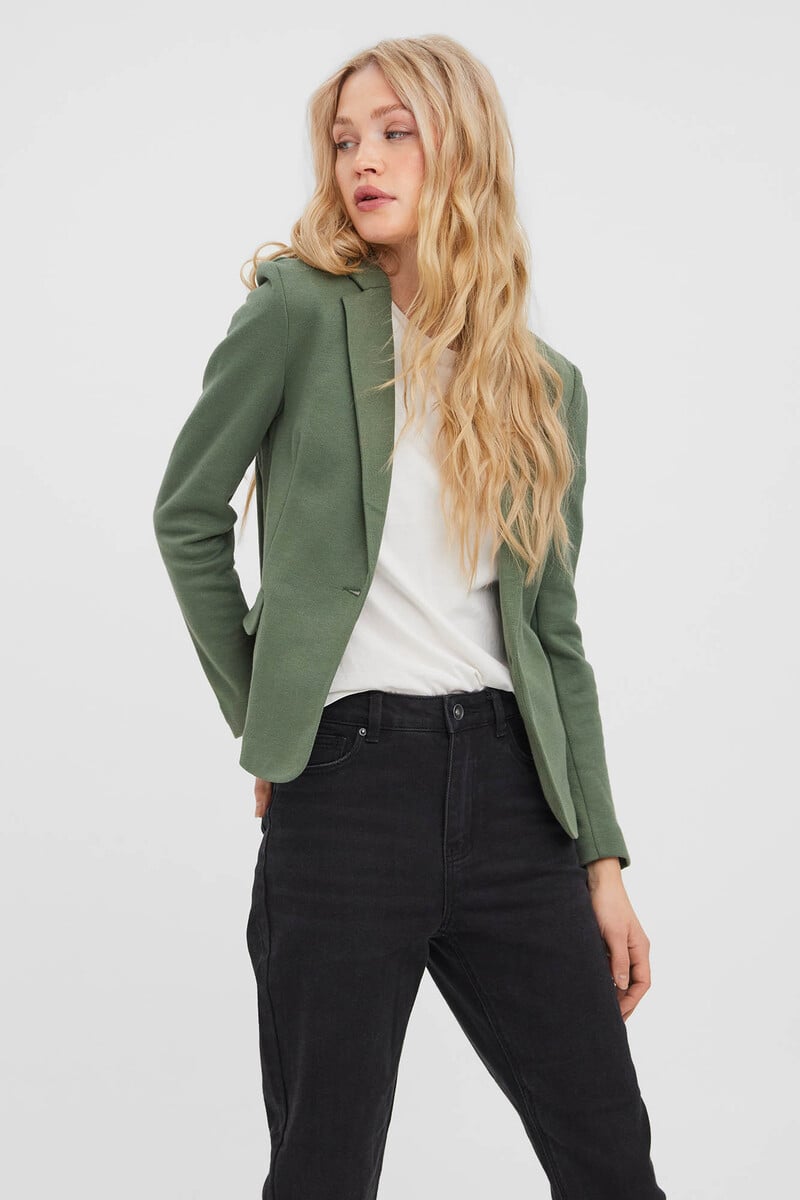 Cortefiel Blazer Manga Larga Con Bolsillos