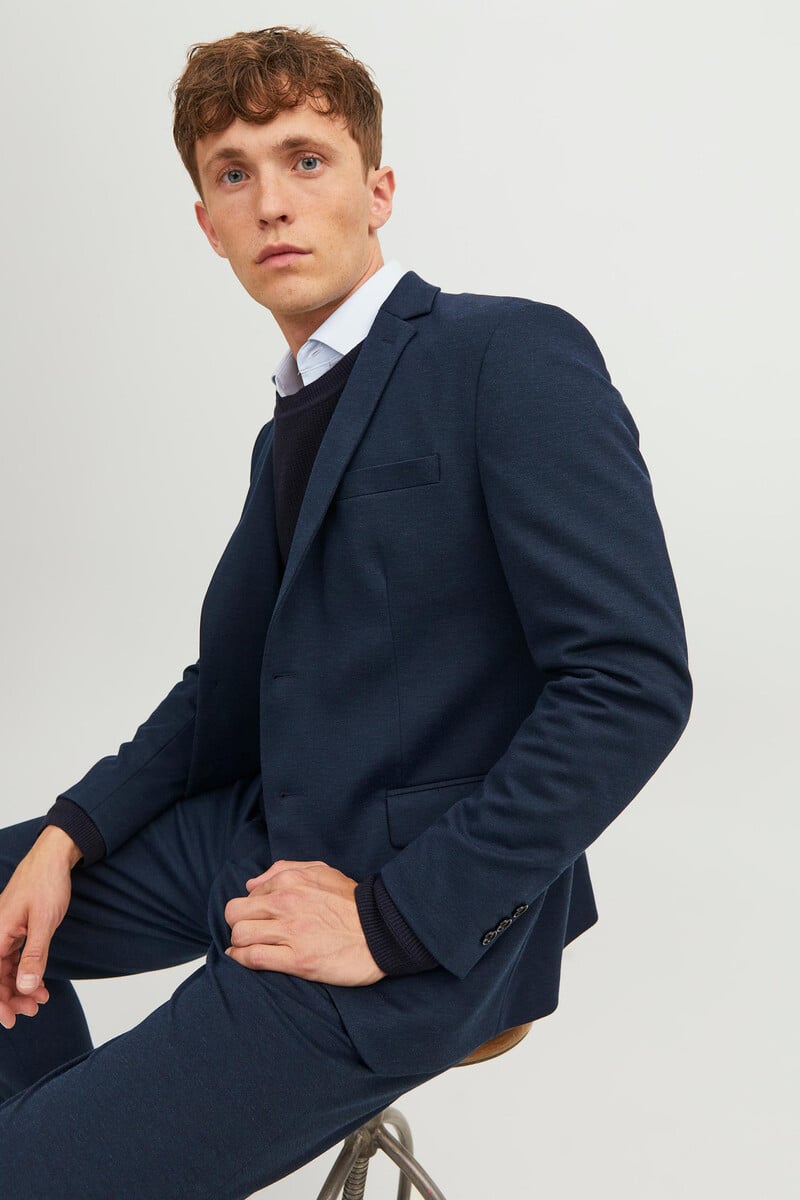 Cortefiel Blazer Slim Fit Con Poliéster Reciclado