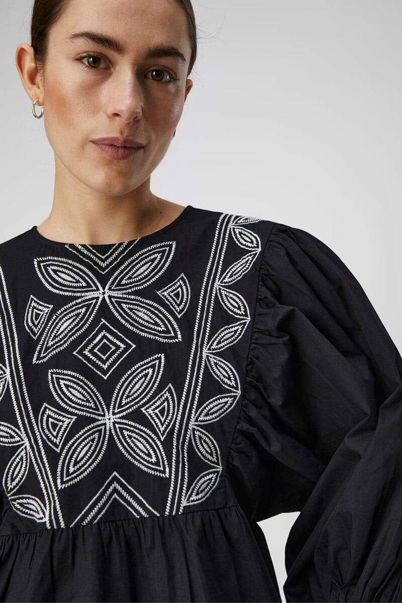 Cortefiel Blusa Bordados Algodón