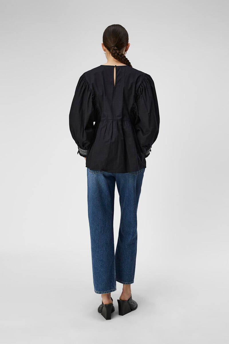 Cortefiel Blusa Bordados Algodón