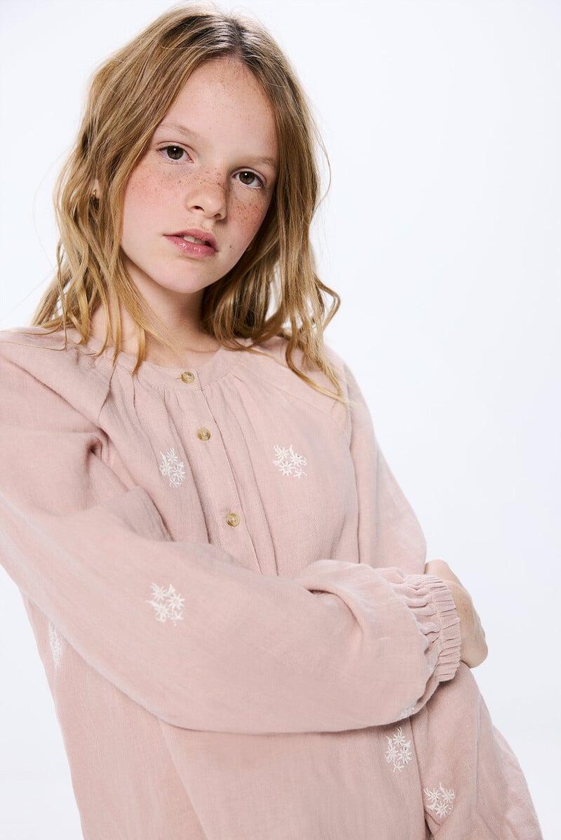 Cortefiel Blusa Bordados Niña
