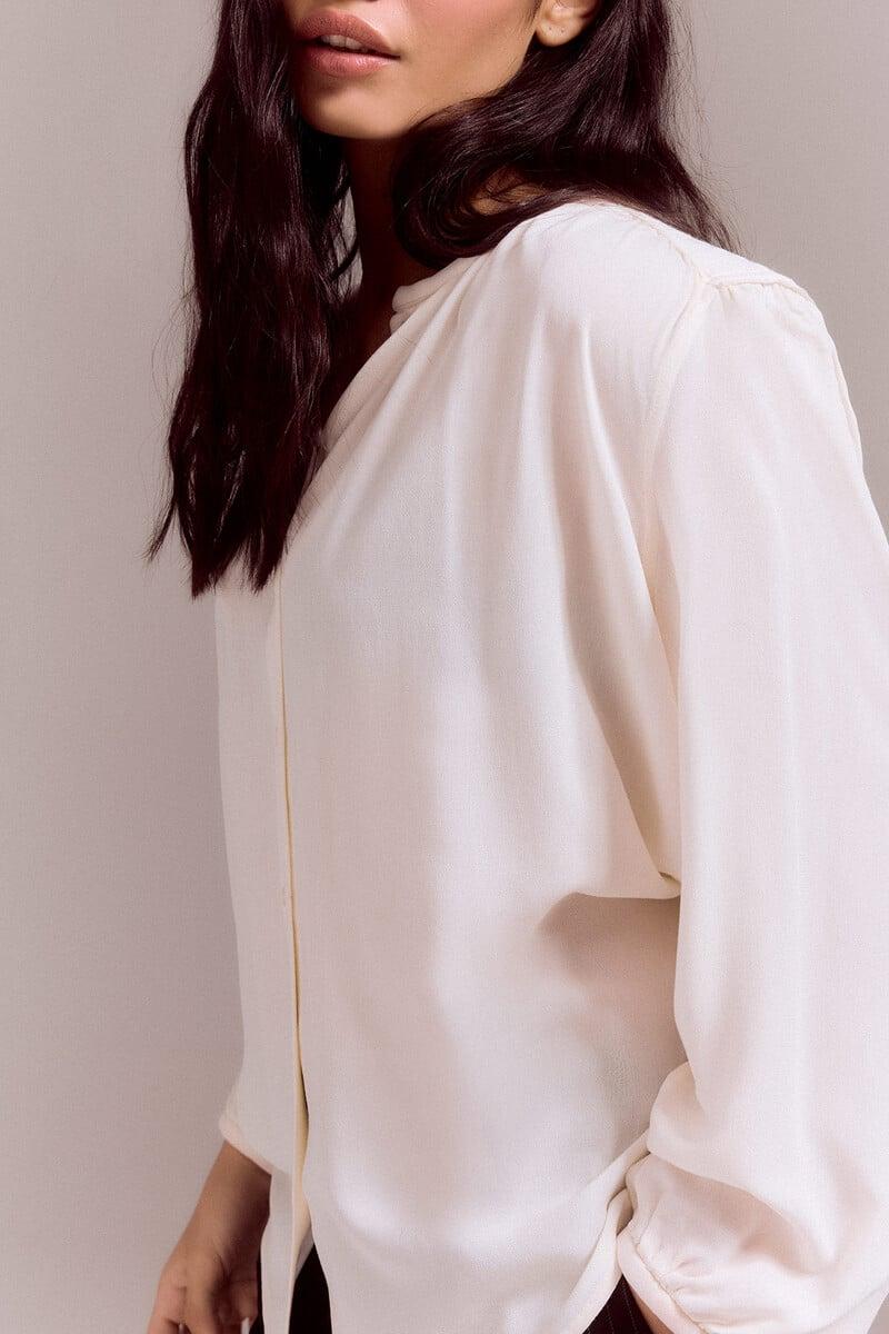 Cortefiel Blusa Canesú Acolchado