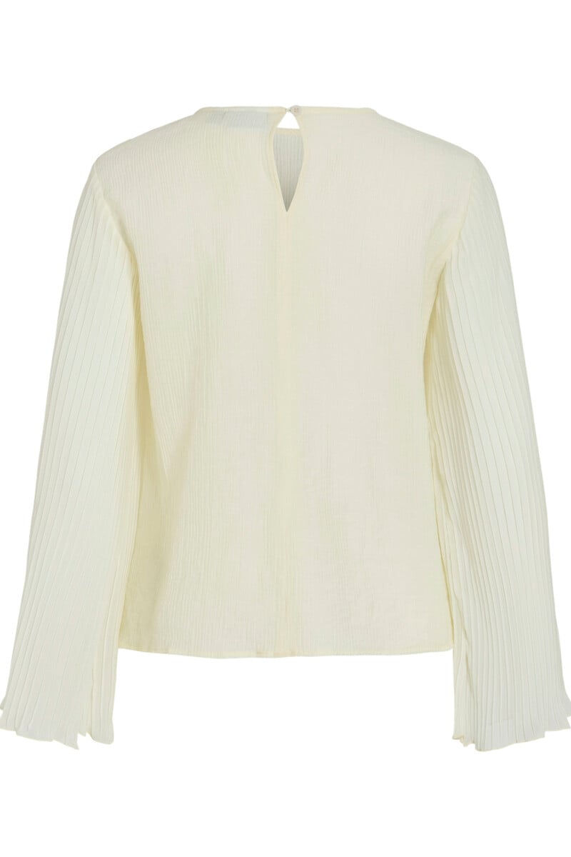 Cortefiel Blusa Con Manga Larga Plisada