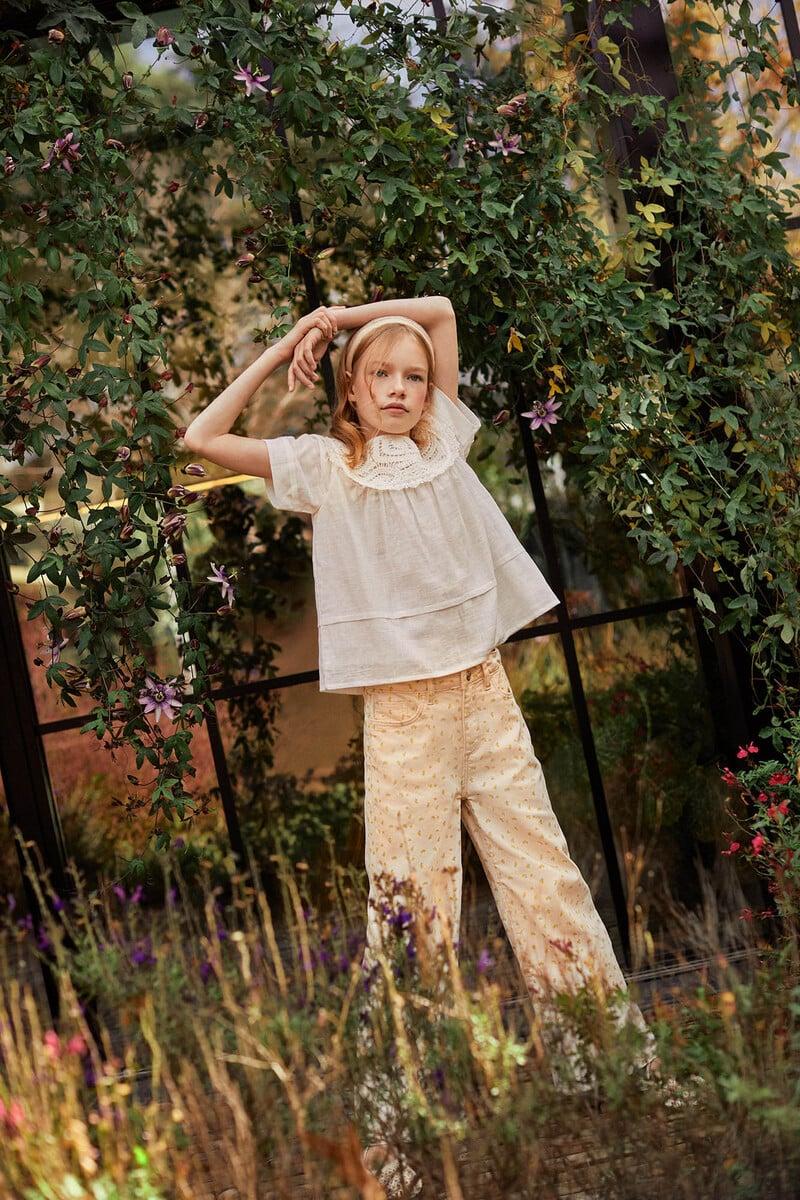 Cortefiel Blusa crochet niña