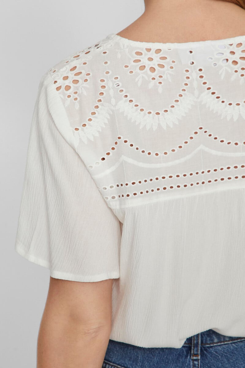 Cortefiel Blusa Cuello Pico