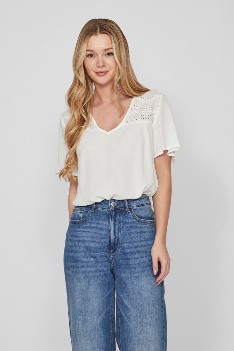 Cortefiel Blusa Cuello Pico