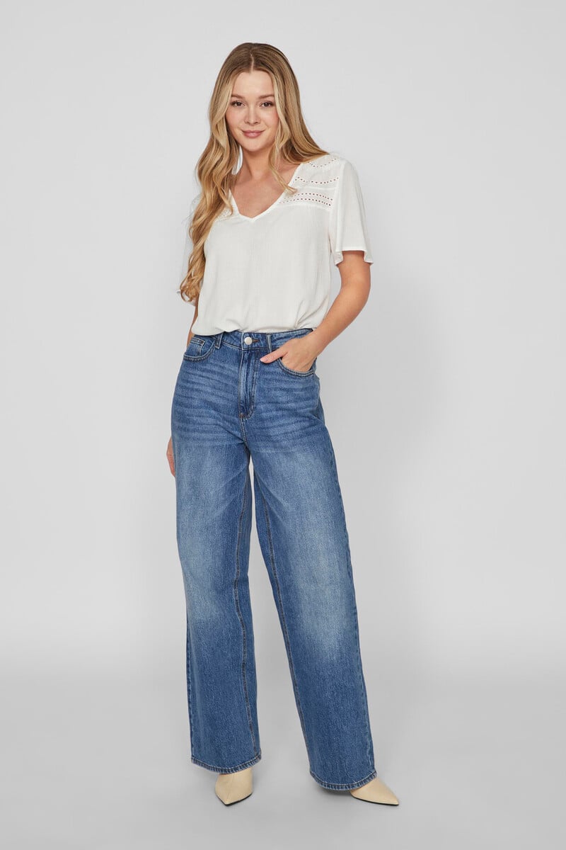 Cortefiel Blusa cuello pico