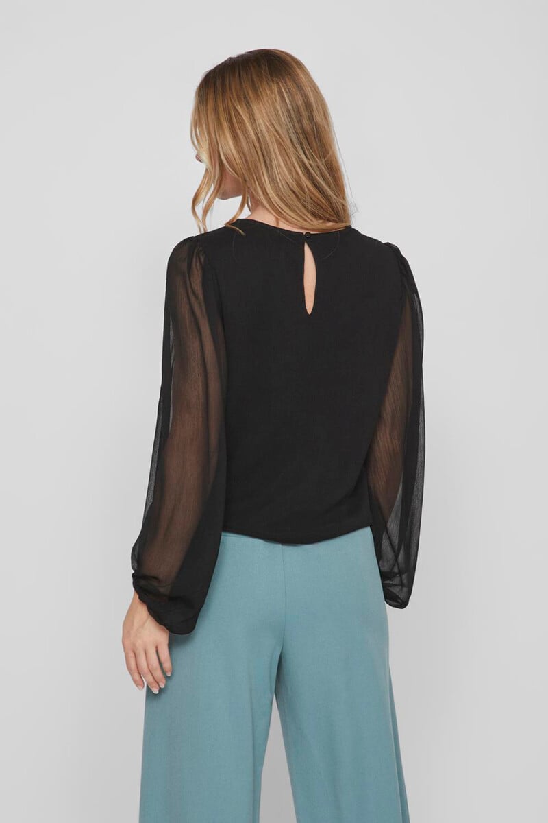 Cortefiel Blusa De Mujer Manga Gasa
