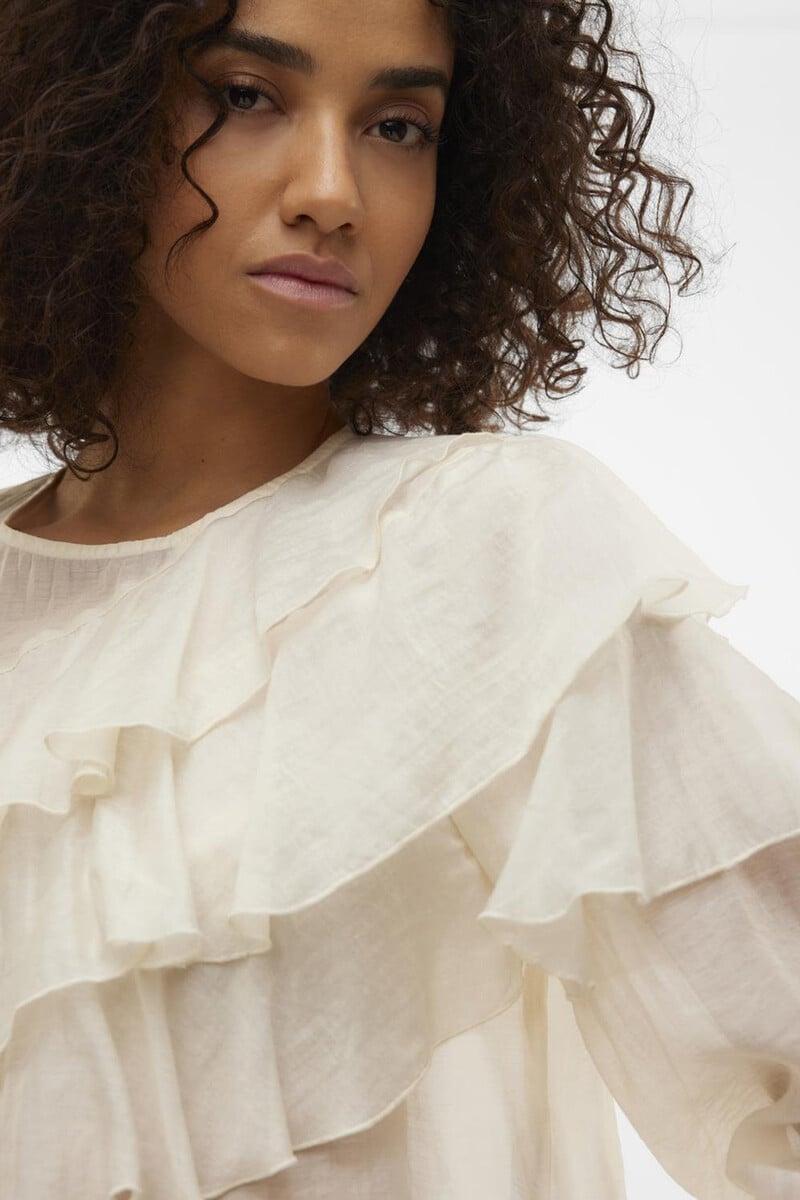 Cortefiel Blusa de volantes
