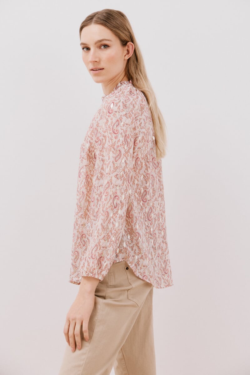 Cortefiel Blusa Detalle Nido De Abeja