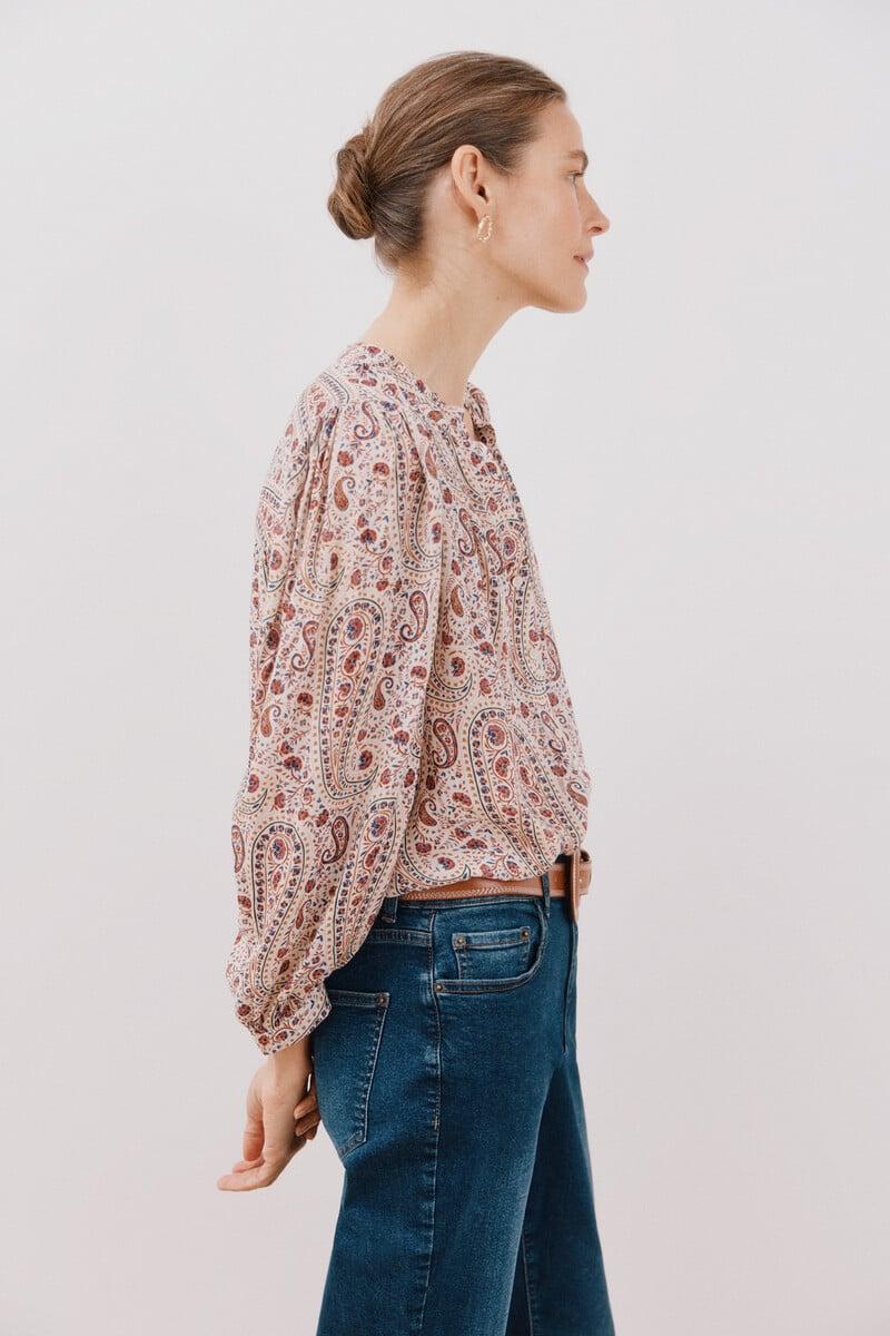 Cortefiel Blusa Estampada