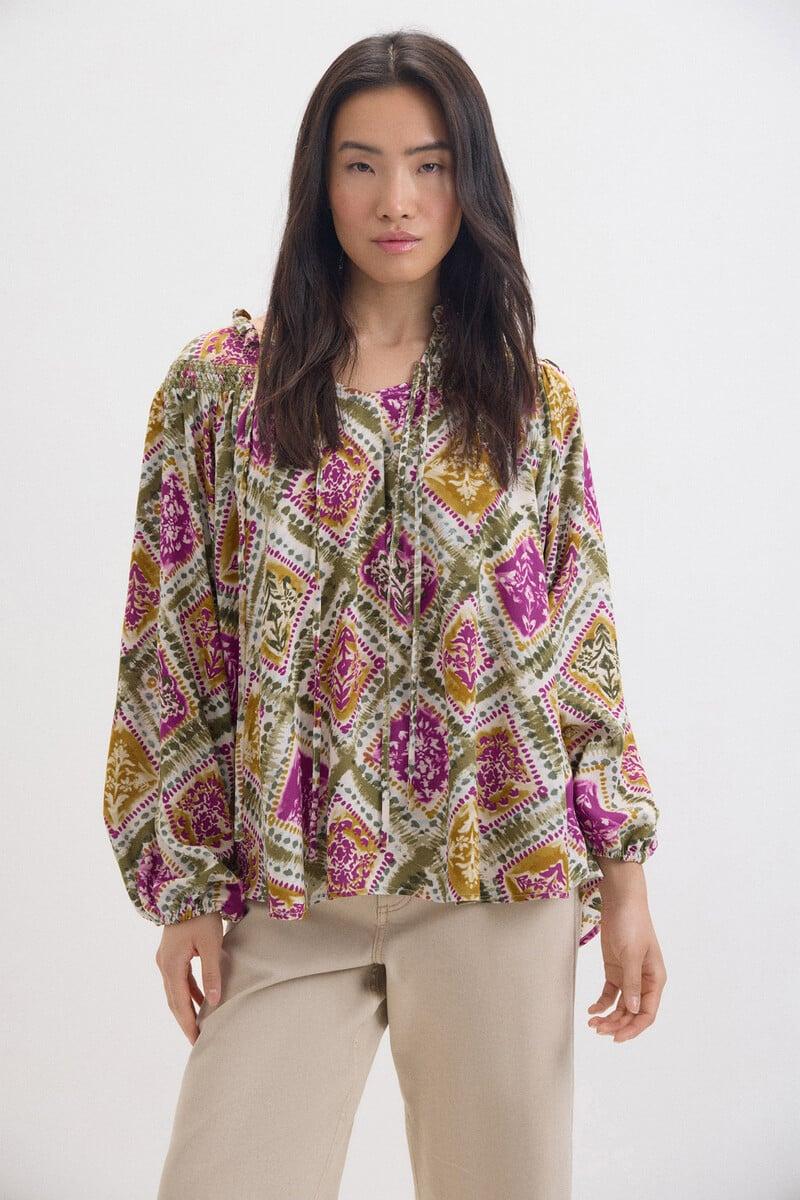 Cortefiel Blusa estampada