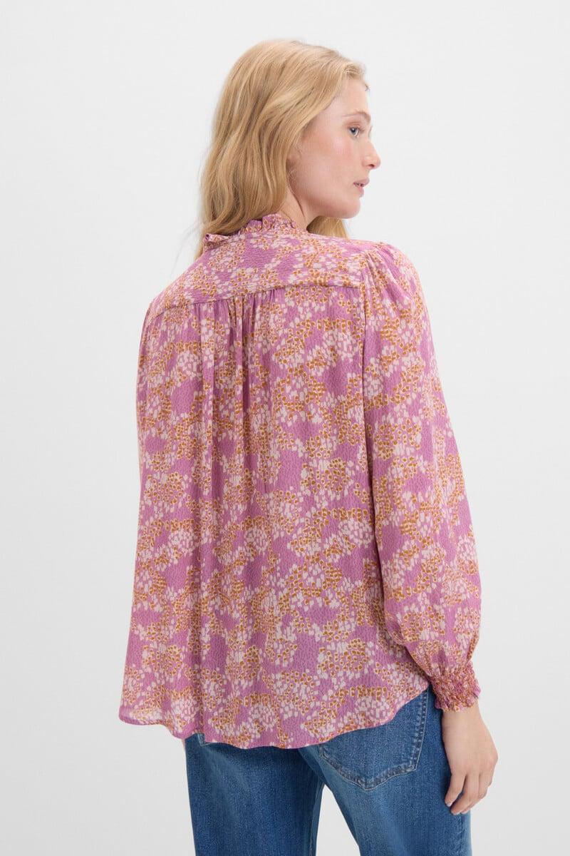 Cortefiel Blusa Estampada Mancha Animal