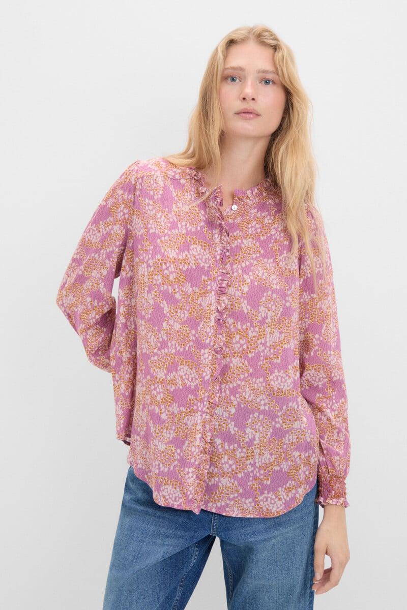 Cortefiel Blusa estampada mancha animal