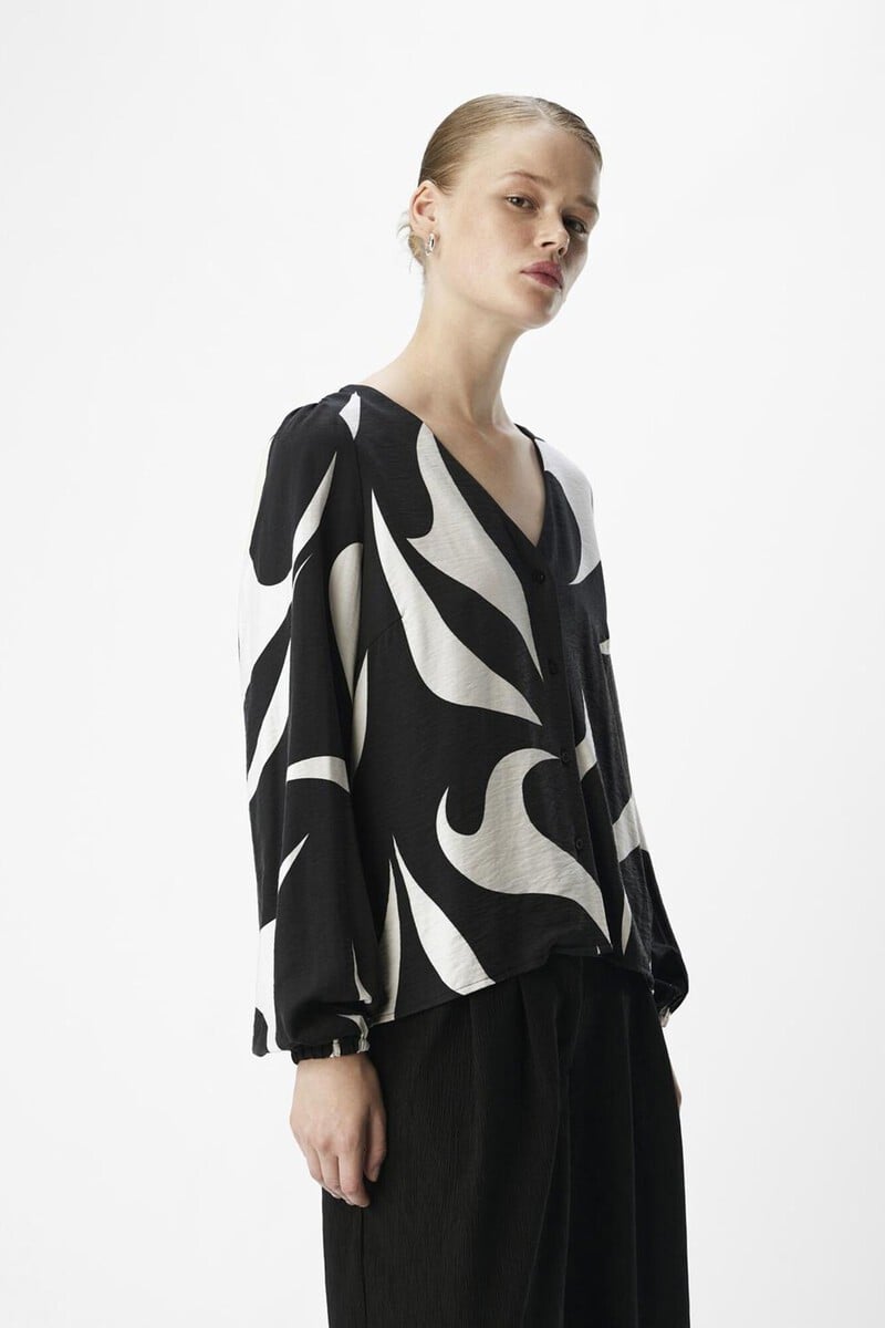 Cortefiel Blusa Estampada