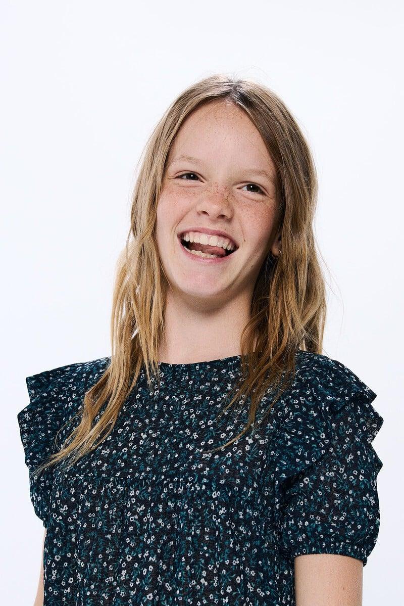 Cortefiel Blusa Flores Niña