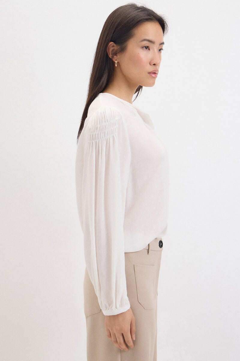 Cortefiel Blusa Fluida Estructura