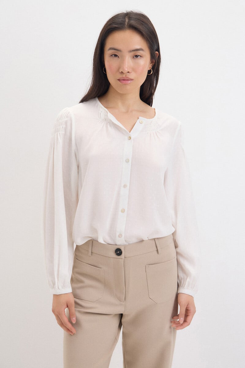 Cortefiel Blusa fluida estructura