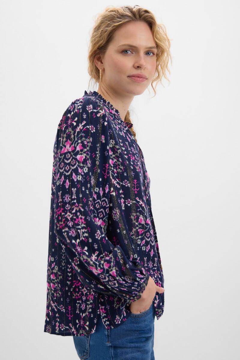 Cortefiel Blusa fluida lurex