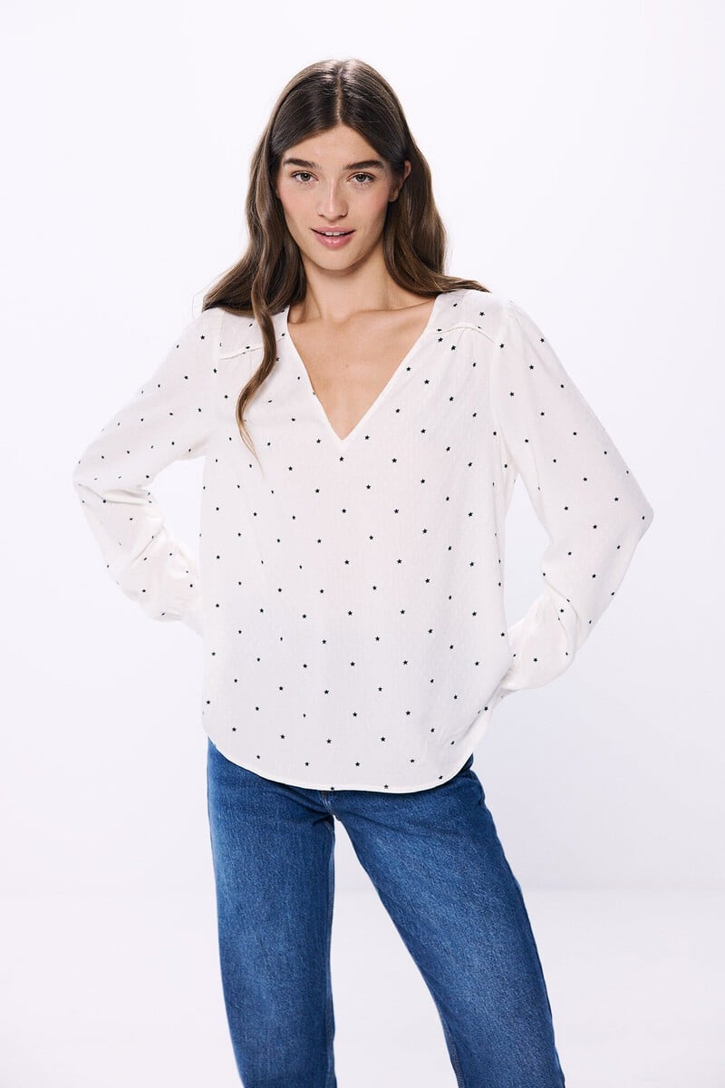 Cortefiel Blusa Fluida