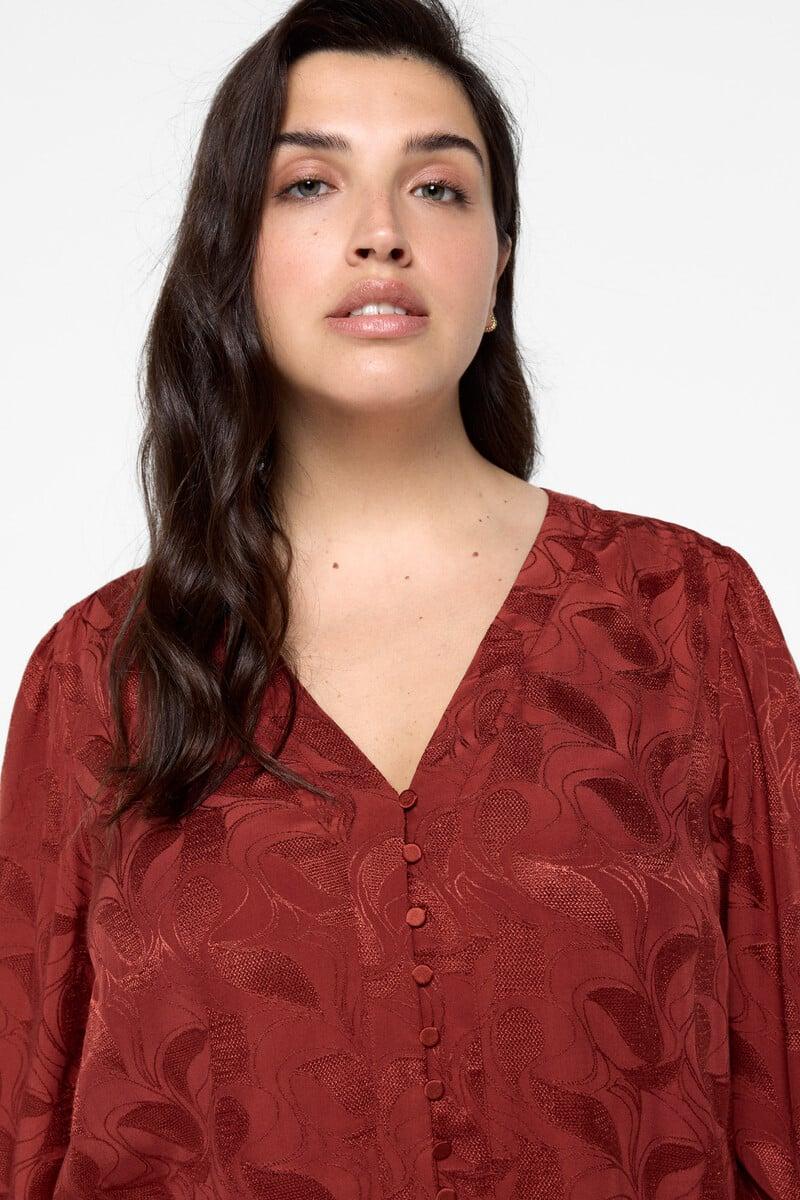 Cortefiel Blusa Jacquard Talla Grande