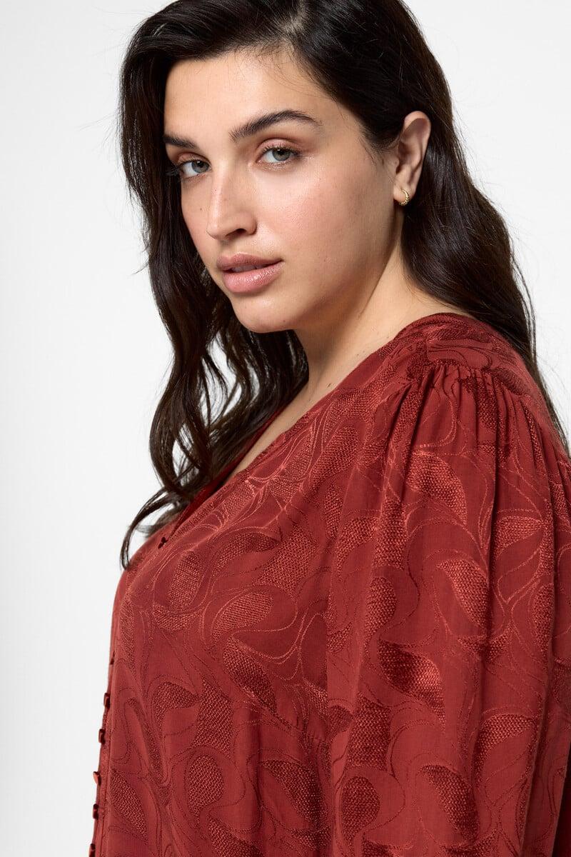 Cortefiel Blusa Jacquard Talla Grande