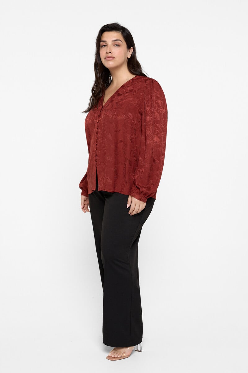 Cortefiel Blusa jacquard talla grande