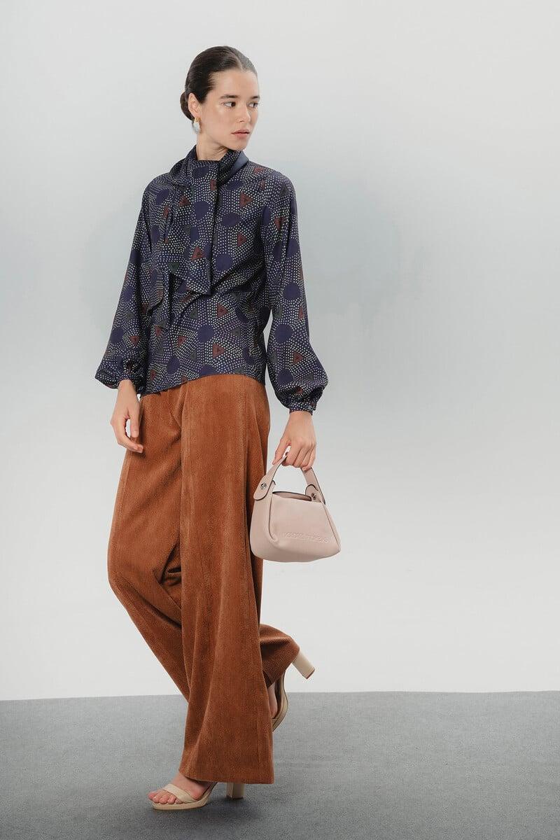 Cortefiel Blusa Manga Abullonada Elisa