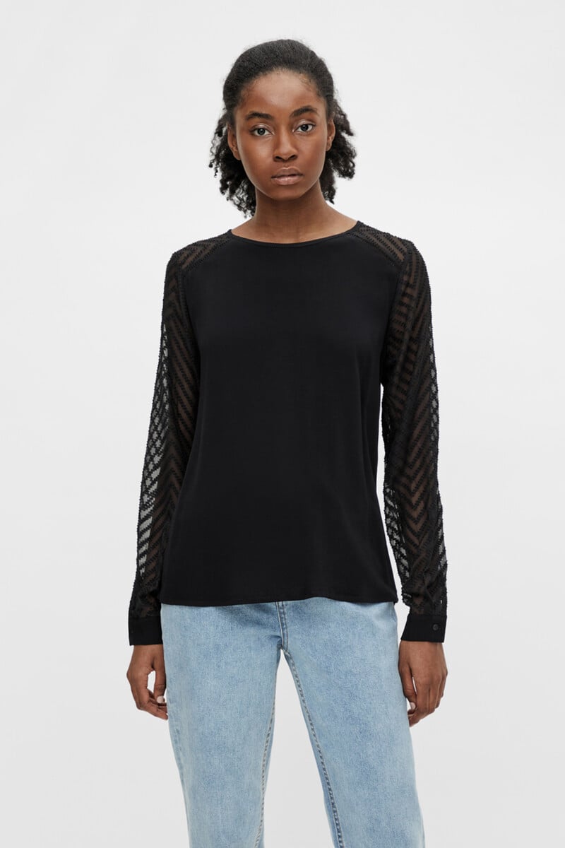 Cortefiel Blusa Manga Fantasía