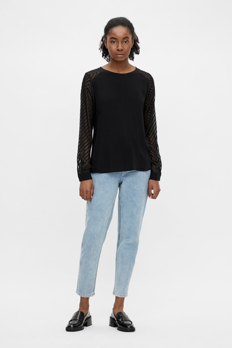 Cortefiel Blusa manga fantasía