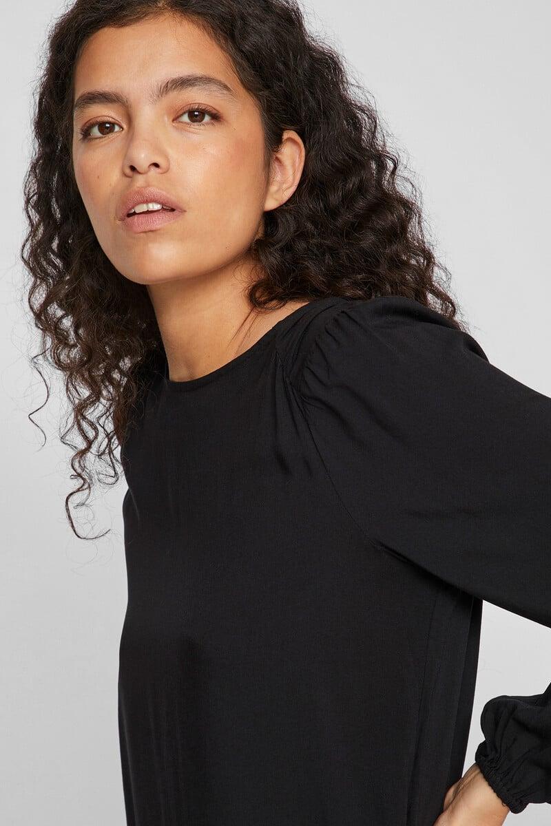 Cortefiel Blusa Manga Larga Abullonada