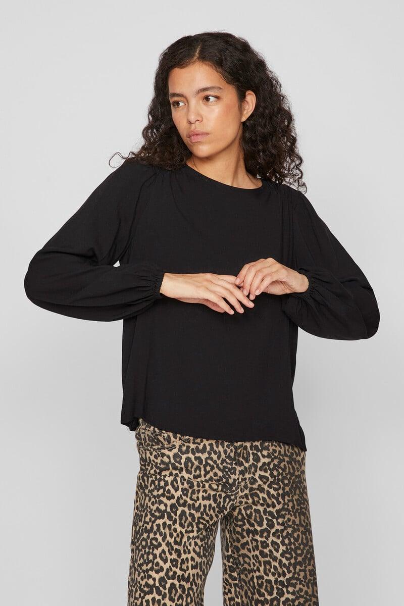Cortefiel Blusa Manga Larga Abullonada
