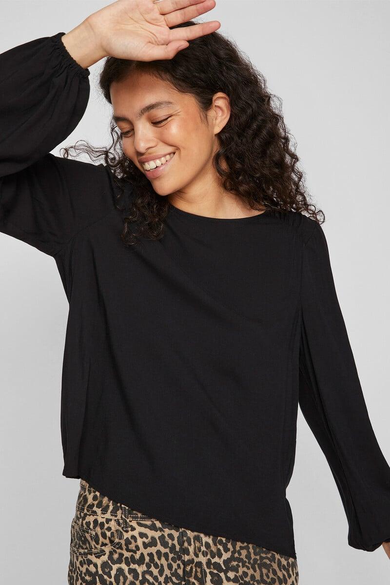 Cortefiel Blusa manga larga abullonada