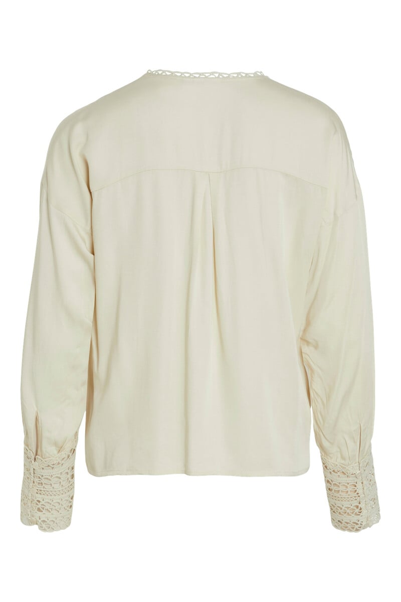Cortefiel Blusa Manga Larga Bordados