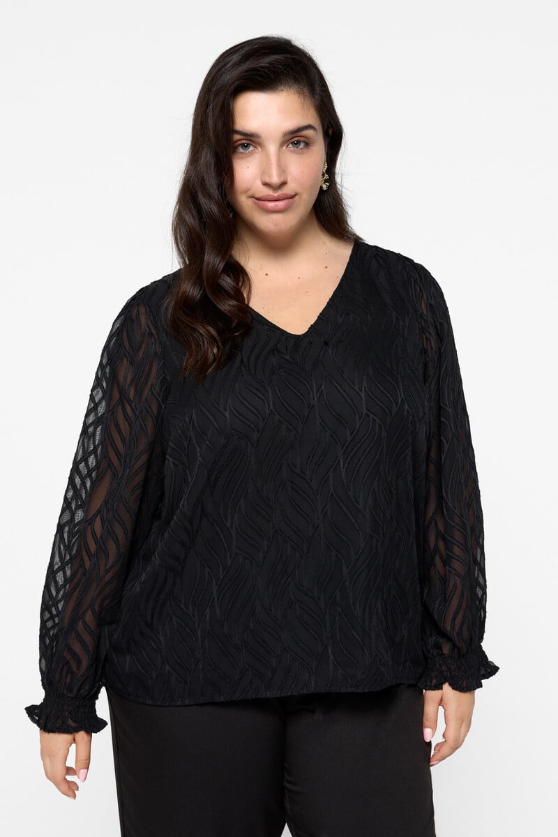 Cortefiel Blusa Manga Larga Curvy