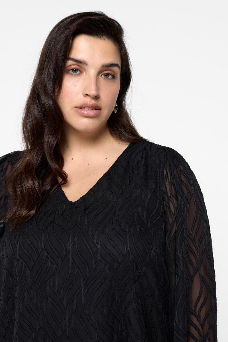 Cortefiel Blusa manga larga curvy