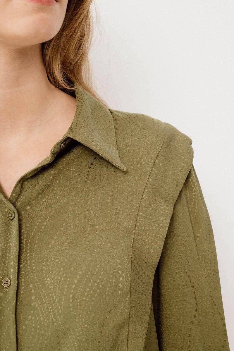 Cortefiel Blusa Manga Larga Estampada