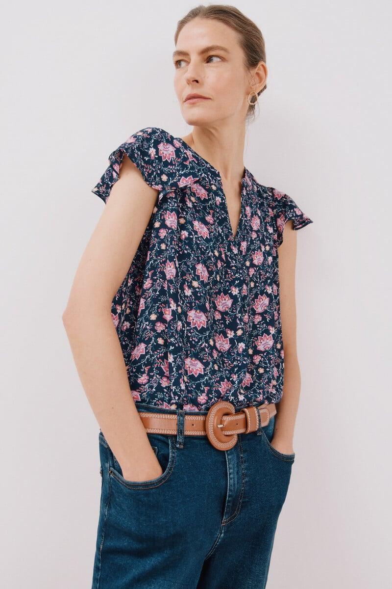 Cortefiel Blusa manga volante