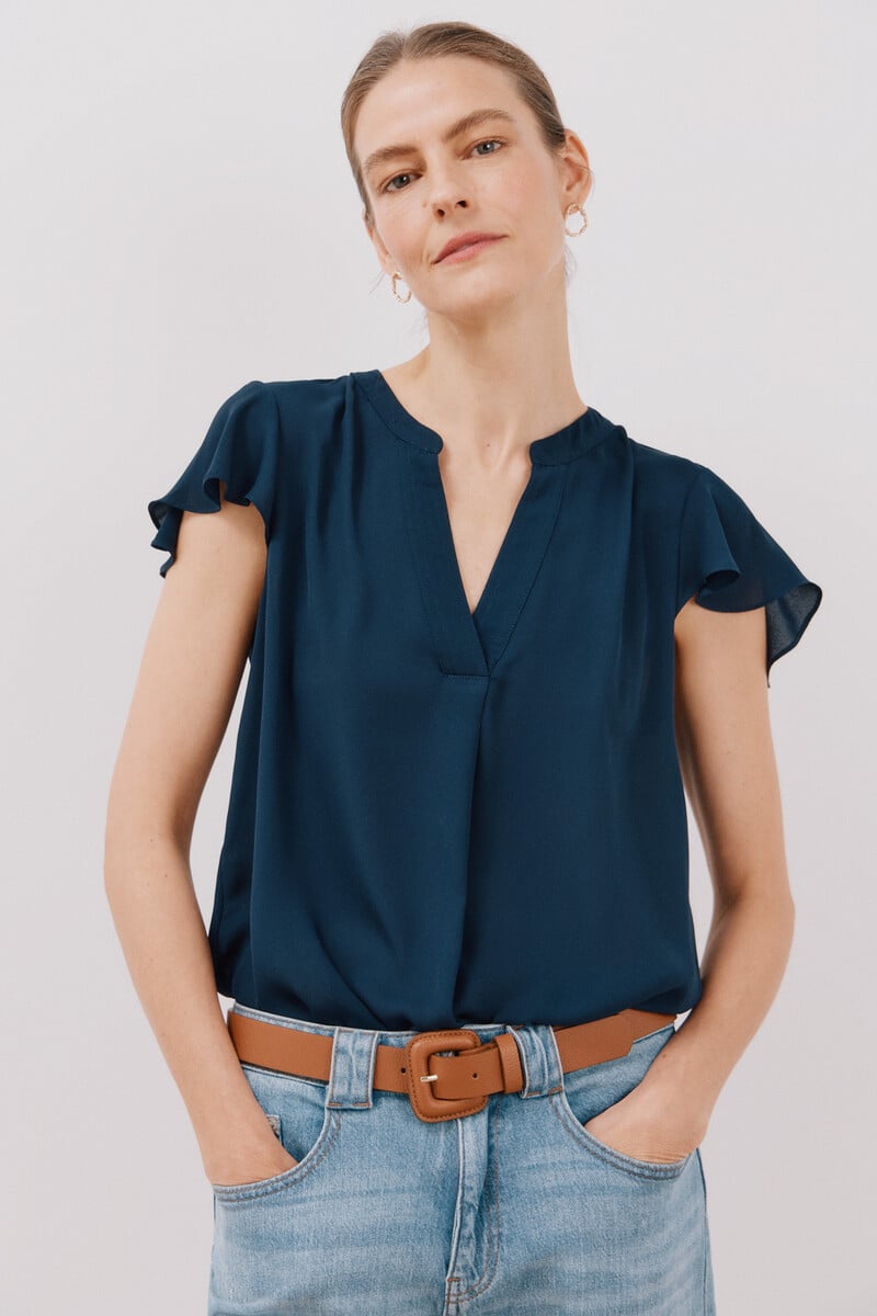 Cortefiel Blusa manga volante