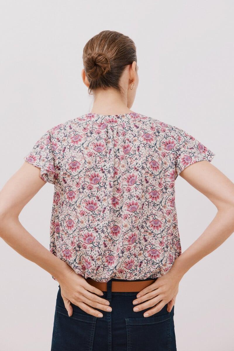 Cortefiel Blusa Manga Volante