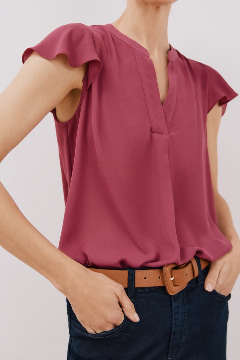 Cortefiel Blusa manga volante