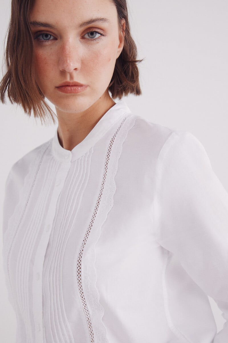 Cortefiel Blusa Pintucks