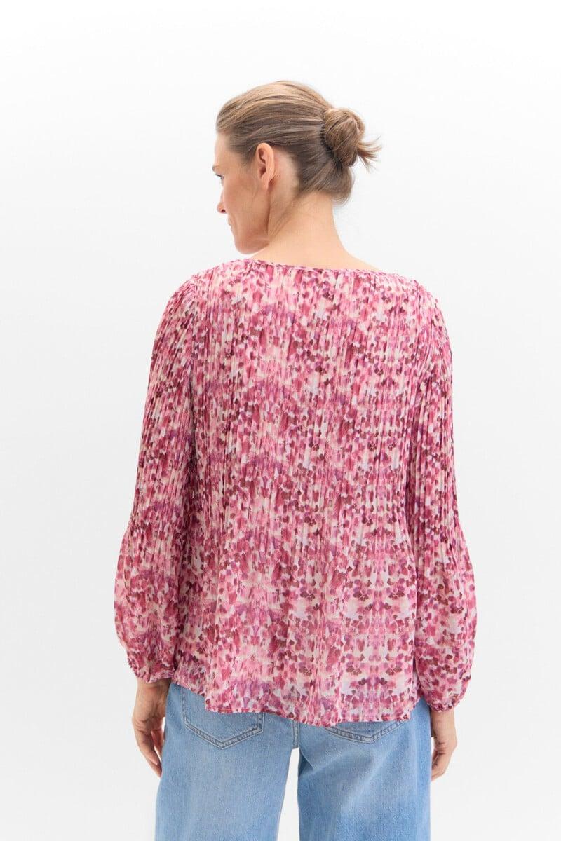 Cortefiel Blusa Plisada Combinada