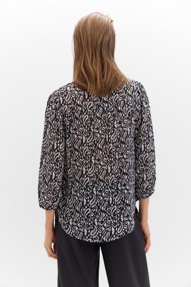 Cortefiel Blusa Plumetti Cuello Mao