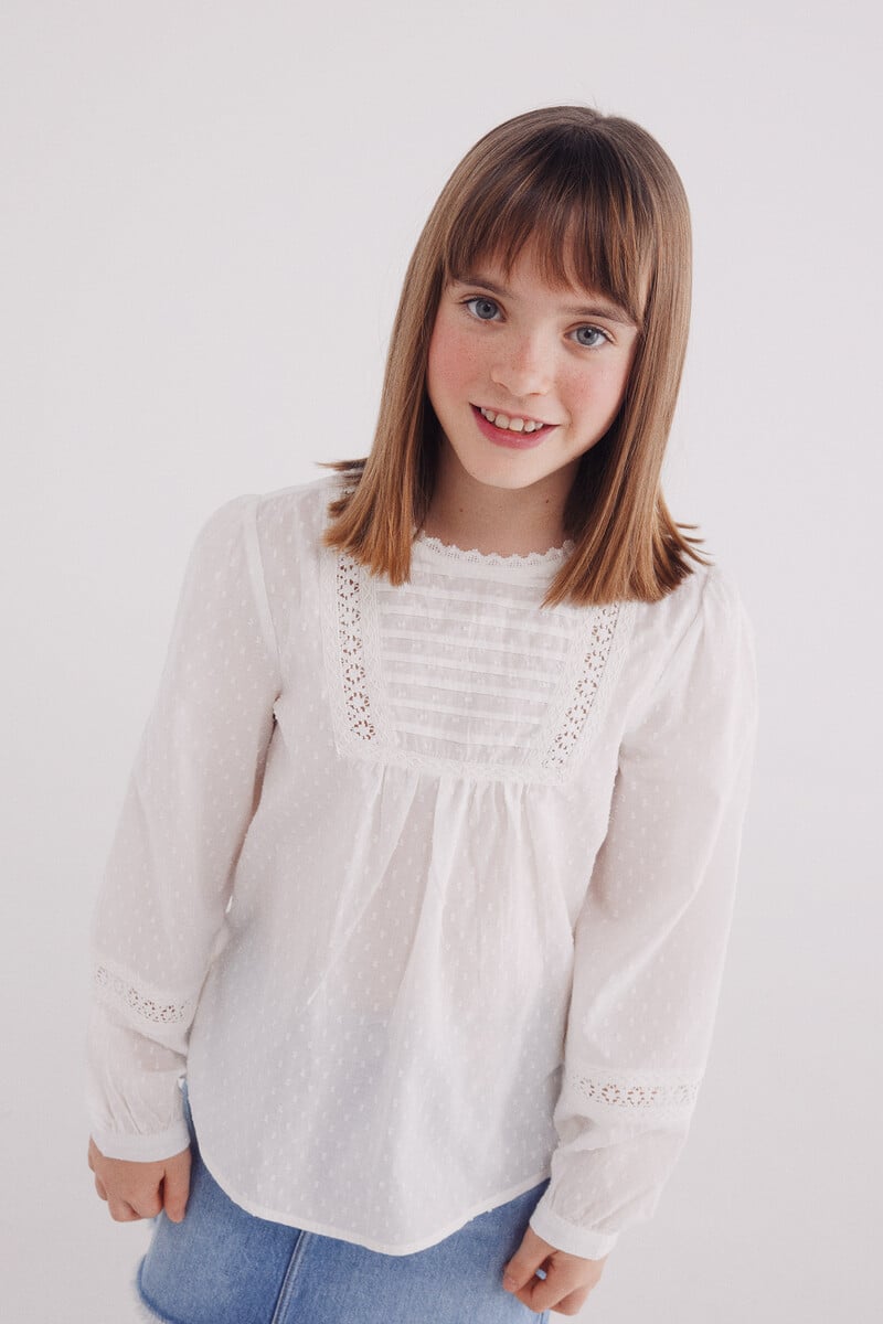 Cortefiel Blusa Plumetti Niña