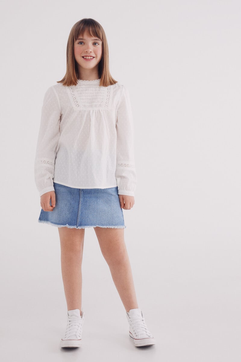 Cortefiel Blusa Plumetti Niña