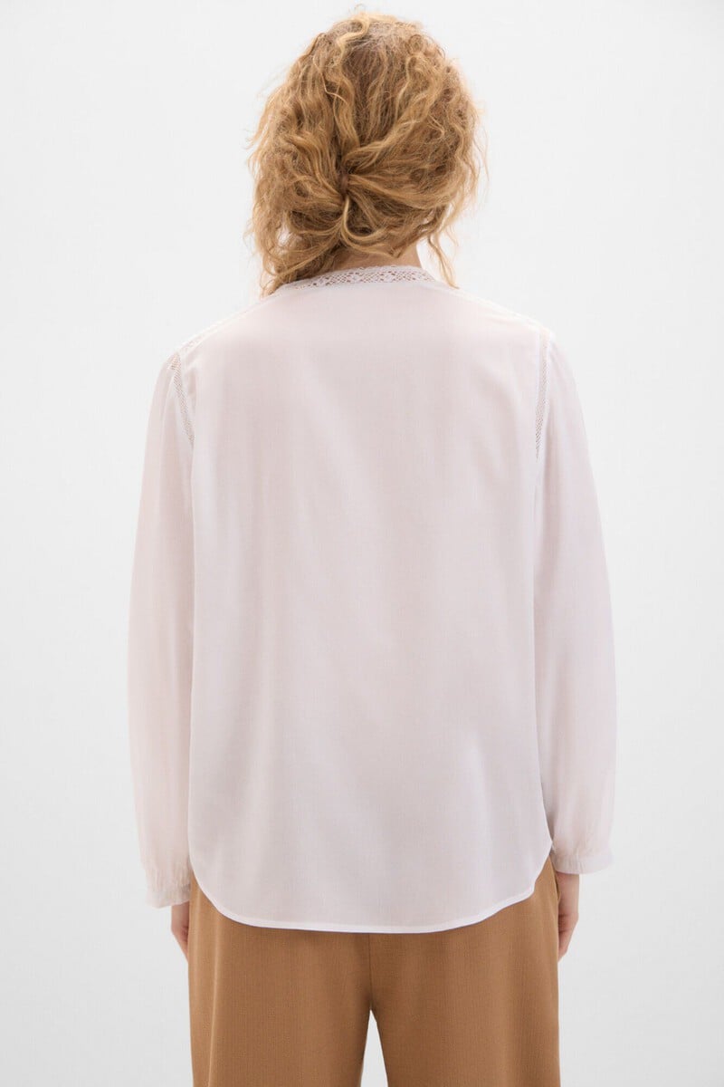 Cortefiel Blusa Romántica Bordada