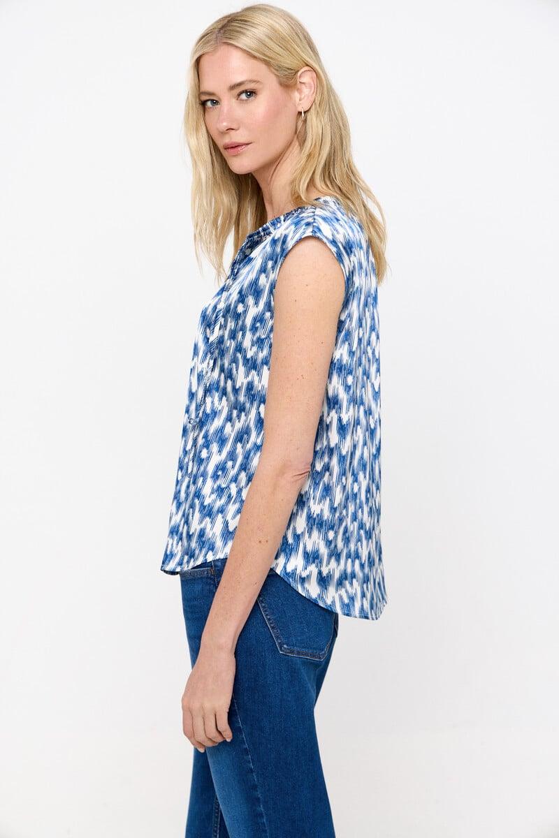 Cortefiel Blusa Satinada Cordón Fruncido