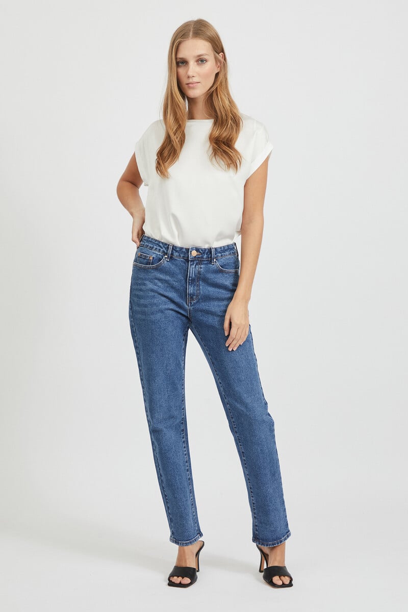 Cortefiel Blusa satinada manga corta