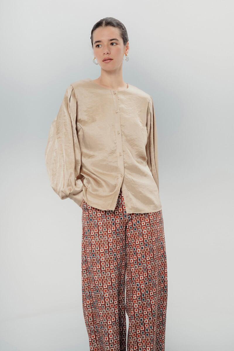 Cortefiel Blusa Satinada Matilda